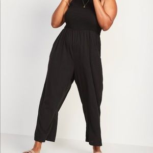 Old Navy Smocked Polka Dot Cami Jumpsuit